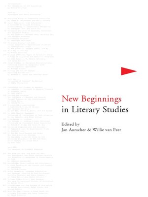 cover image of New Beginnings in Literary Studies